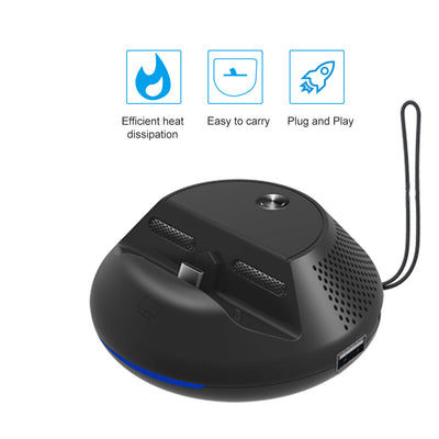 Round Cooling Portable Base For Game Console